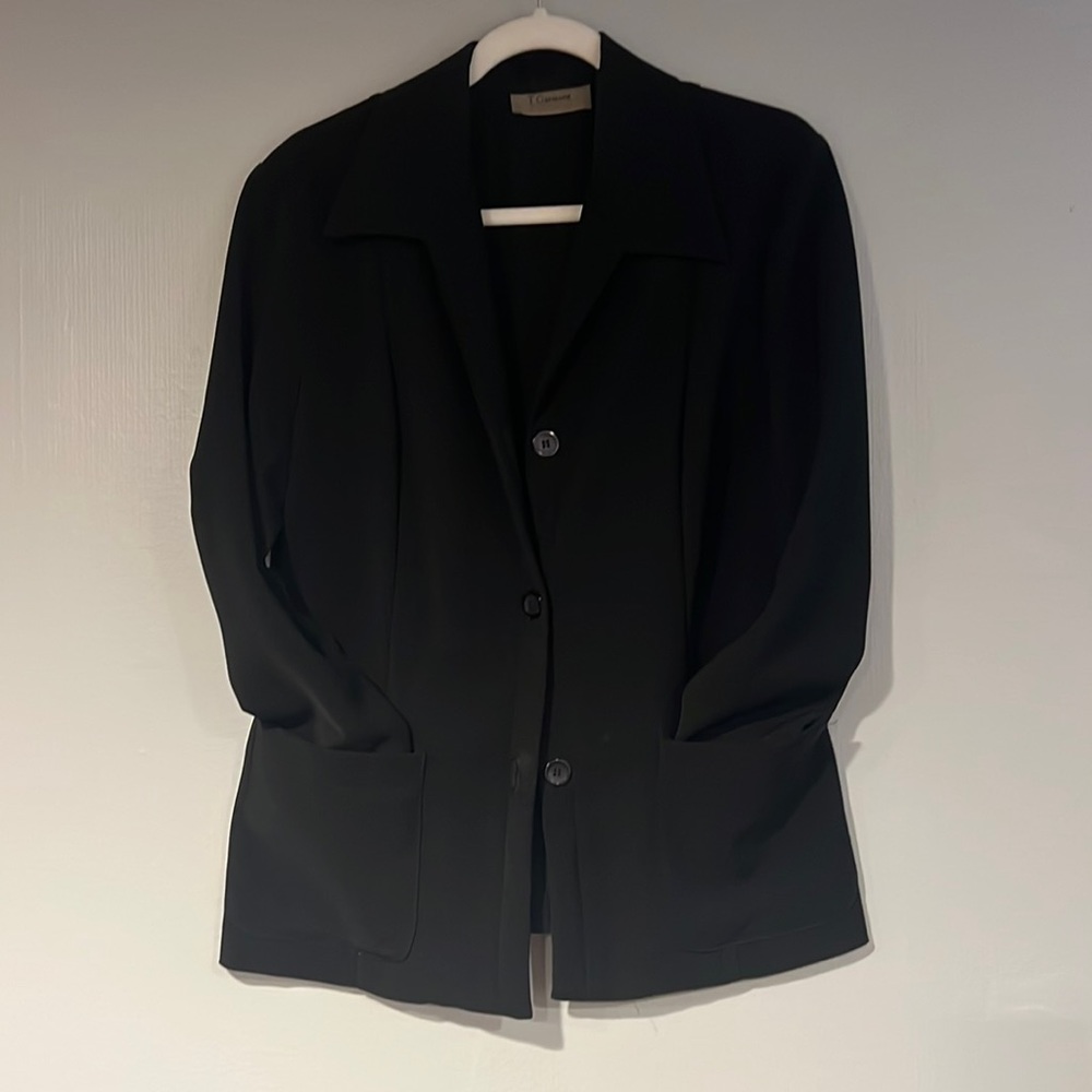 T. Garment Three Button Stretch Blazer